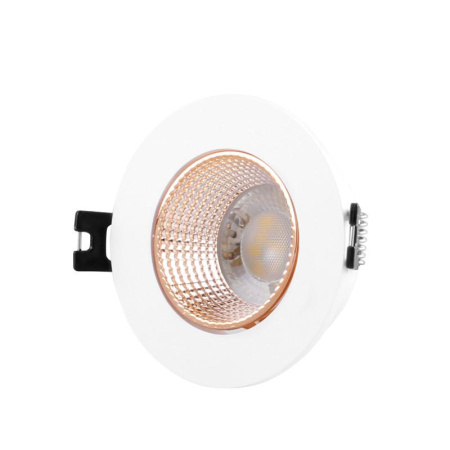 Светильник встраиваемый IP20 10Вт GU5.3 LED бел./бронзовый пластик  DK3061-WBR