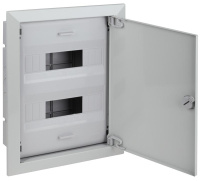 Щиток СП Тусо 24мод. с метал. двер. 430х325х103мм сер.  68124МС