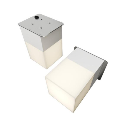 Светильник светодиодный RVE-LBX-LUMO60-PLAZA7510-2-GR квадрат грильято 2шт 65х65х100мм 10Вт встраиваемый 4000К бел.  RVE00003295