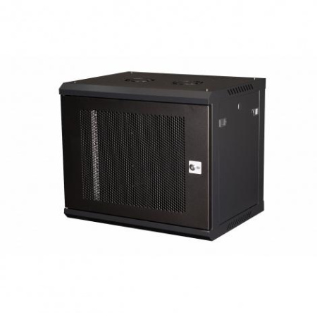 Шкаф настенный 19дюйм 12U 600х450 дв. перф. сер.  DR-620210