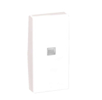 Клавиша узкая с индикатором для выкл. К304 22.5х45мм графит  Connect K113-14