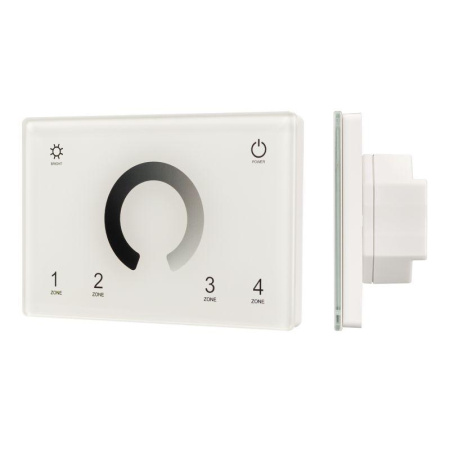 Панель Sens SMART-P79-DIM White (230В 4 зоны 2.4G) (IP20 пластик)  028398