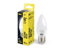 Лампа светодиодная Eco 9Вт C35 свеча 4000К нейтр. бел. E27 230В  LLE-C35-9-230-40-E27