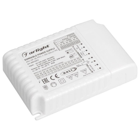 Блок питания ARJ-SP-30-PFC-1-10V-DALI2-PD 30Вт 300-900мА IP20 пластик  025122(1)