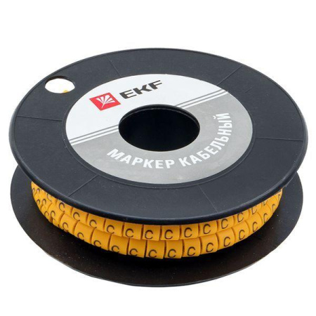 Маркер каб. 6.0кв.мм "C" (ЕС-3) (уп.350шт)  plc-KM-6-C