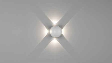 Светильник настенный SFERA-DBL GW-A161-4-4-WH-NW 4Вт 4000К IP54 бел.  00-00003201