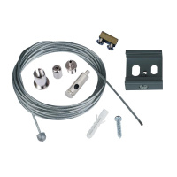 Набор UFB-H45 SILVER 1 POLYBAG для подвесного монтажа трехфазных шинопроводов регулируемая длина сереб.  UL-00006033