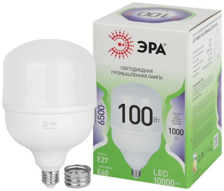 Лампа светодиодная GREEN LINE POWER T140-100W-865-E27/E40 GL Е27/Е40 100Вт колокол свет холод.  Б0067055