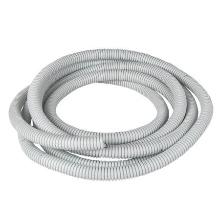 Труба гофрированная ПВХ d25мм с протяжкой бел. (уп.50м) Plast PROxima  tg-z-25-50-white