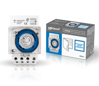 Таймер механический суточный на DIN-рейку 30мин 16А/3680Вт  25805 6 Таймер механический суточный на DIN-рейку 30мин 16А/3680Вт  25805 6