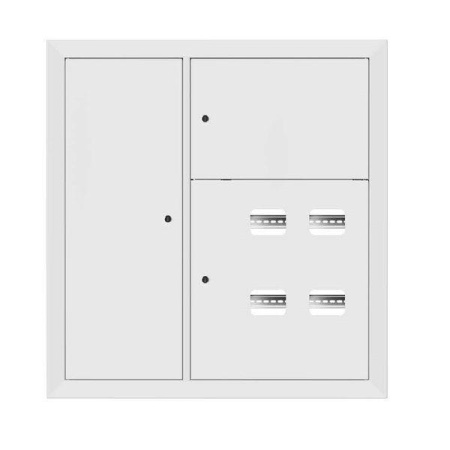Щит этажный 4кв. слаботочка слева RAL9003 (1000х950х160) PROxima  mb29-v-4z-ral9003