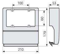 Коробка установочная посадочный размер 100мм SBN6A (для к-п TBN)  03408 Коробка установочная посадочный размер 100мм SBN6A (для к-п TBN)  03408