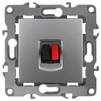 Розетка аудио 12-3111-03 алюм. ЭРА Б0027453