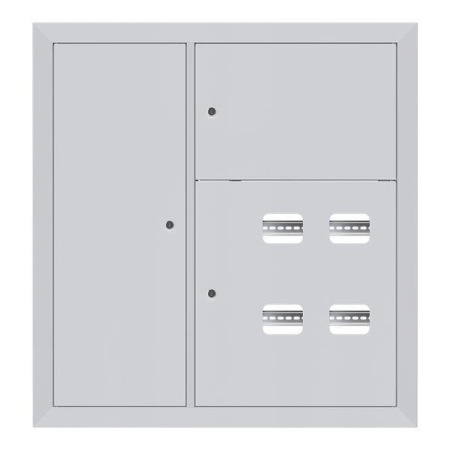 Щит этажный 4кв. слаботочка слева (1000х950х160) Basic  mb28-v-4z