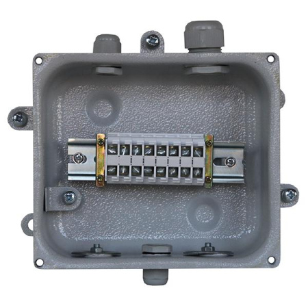 Коробка клеммная КЗНС-08 У2 8 зажимов IP54 (пластиковые вводы PG)  ET000620