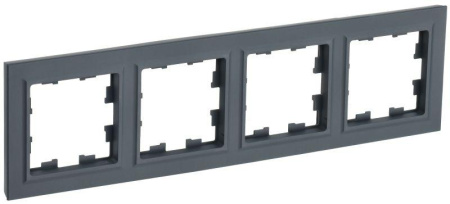 Рамка 4-м BRITE РУ-4-БрГ графит  BR-M42-K53