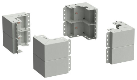 Уголок цоколя h=200мм сер. (уп.8шт) LINEA S  LS-BC35-B0-02