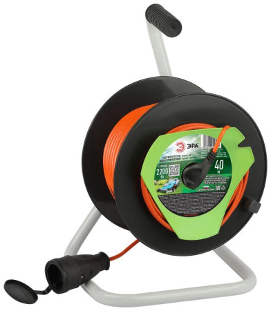 Удлинитель на катушке 1х40м без заземл. RP-1-2x1-40m ПВС 2x1  Б0059771