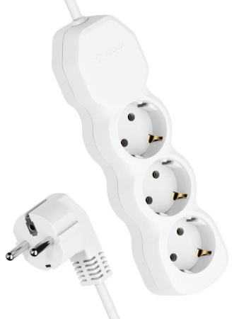 Удлинитель 3х5м с заземл. 10А IP20 ПВС 3х0.75  YKsm5m-3g-Z(10A)P