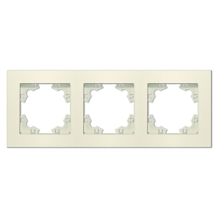 Рамка 3-м Афина универс. сл. кость (ivory)  A0045-I