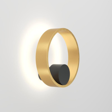 Бра ORBIT IP20 3000К LED 10Вт черн.+сатинированное зол. алюм.  DK5060-BK+SG
