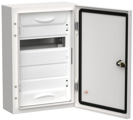 Корпус металлический ЩРн-24 (1х24) 460х310х140 IP54 бел. (одна дверь) TITAN 5  TI5-50-N-024-54