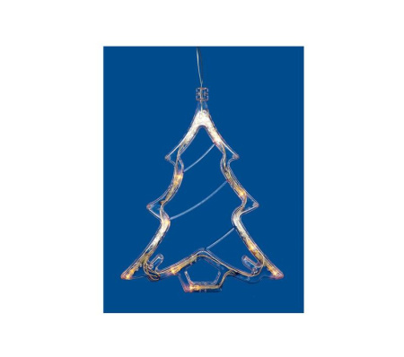 Фигура ULD-H1620-010/STA/3AAA WARM WHITE IP20 XMAS TREE Елочк 3AAA (не в/к) 18х19см подвес 10 LED провод прозр.  UL-00007254