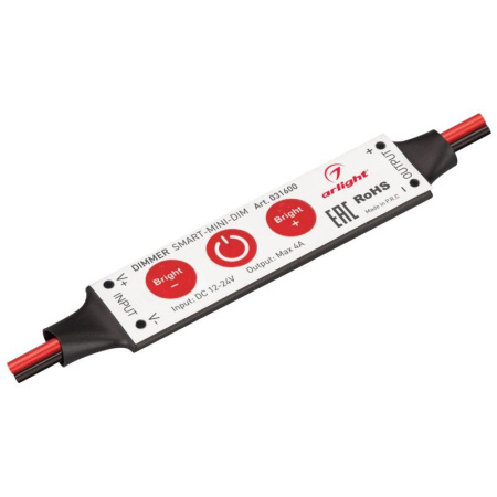 Диммер SMART-MINI-DIM (12-24В 1х4А) (IP20 пластик)  031600