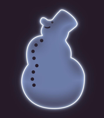 Фигура световая "Снеговик" 0.8х0.5м  СК-329