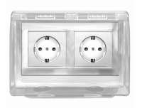 Накладка защитная для двухместной розетки  26311 1