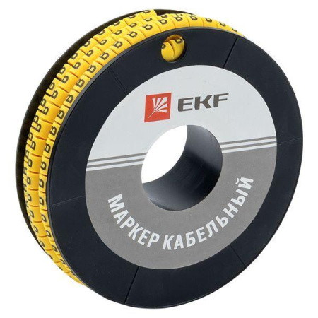 Маркер каб. 4.0кв.мм "B" (ЕС-2) (уп.500шт)  plc-KM-4-B