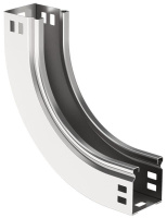 Угол для лотка плавный 90град. 150х50 В10 ESCA  CPV51-0-90-050-150