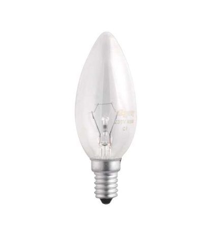 Лампа накаливания B35 240V 60W E14 clear  3320553