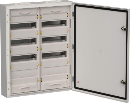 Корпус металлический ЩРн-96 (2х48) 710х570х140 IP54 сер. TITAN 5  TI5-50-N-2X048-54-7035