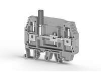 Клеммник измерительный с 1-м тест. разъемом 6мм кв. сер. WGO1  370593