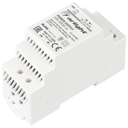 Блок питания ARV-DR30-24 24В 1.25А 30Вт IP20 DIN-рейка  031085