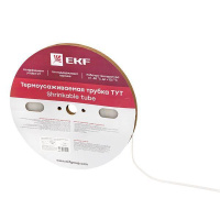 Трубка термоусадочная ТУТ 8/4 прозр. (уп.100м) PROxima  tut-8-tr