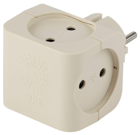 Разветвитель 4-м без заземл. 16А IP20 SP-4-I сл. кость  Б0008206