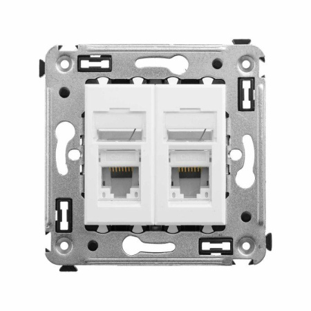 Розетка компьютерная 2-м СП Avanti "Белое облако" RJ45 кат.6  4400294