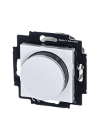 Светорегулятор Levit поворотно-нажимной 60-600Вт R бел./дым. черн.  2CHH942247A6062