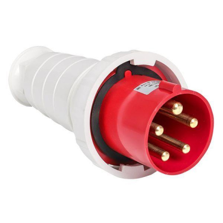 Вилка переносная 045 125А 3P+PE+N 380В IP67  ps-045-125-380