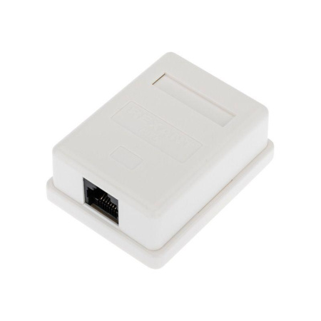 Розетка компьютерная 1-м ОП RJ45 (8P8C) кат.6 UTP неэкранир.  03-0132