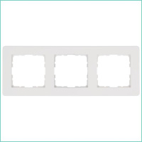 Рамка 3-м G-Flex бел. глянцевый  G1103W
