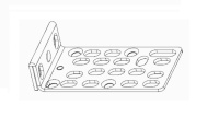 Комплект крепежных уголков Cisco 1U RCKMNT-1RU (уп.2шт)  1758653