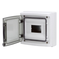 Щиток настенный 8мод. IP65 с дверцей с клеммн. блоком 63А сер.  RB08W6TGD