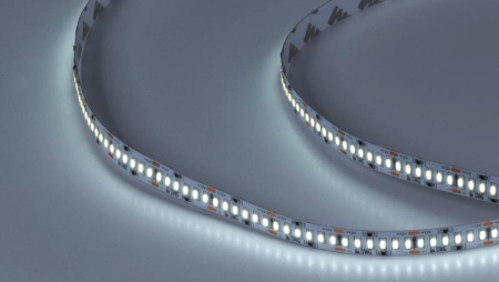 Лента светодиодная стандарт 3014 240 LED/м 24Вт/м 12В IP20 со скотчем 3М холод. бел. (уп.5м)  00-00009255