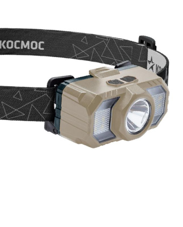 Фонарь аккумуляторный налобный 2Вт LED+2Вт SMD LED+красн. съемные Li-ion 2x18650 1200мА.ч=2400 мА.ч корпус ABS-пластик USB-шнур регулируемый эласт. ремешок  KOC506Lit