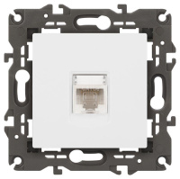 Розетка ЭРА Elegance 14-3107-01М RJ45 матов. бел.  Б0065763 Розетка ЭРА Elegance 14-3107-01М RJ45 матов. бел.  Б0065763