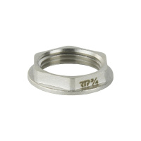 Контргайка с ребордой латунь 3/4дюйм еврослот никель  42257 Контргайка с ребордой латунь 3/4дюйм еврослот никель  42257