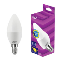 Лампа светодиодная C37 7Вт свеча 2700К тепл. бел. E14 600лм 180-240В  32349 5